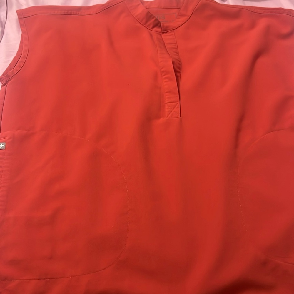 Figs Rafaella medium Scrub top in color Clay